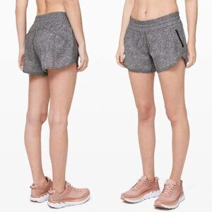 Lululemon Tracker Short V *4" Heather Lux Multi Black Grey Size 8